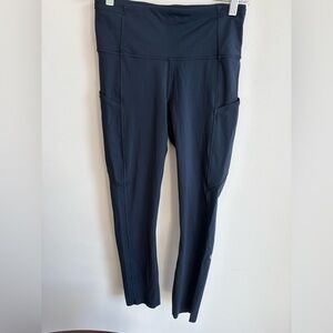 Lululemon Fast and Free 25” - Sz6 Navy - LIKE NEW
